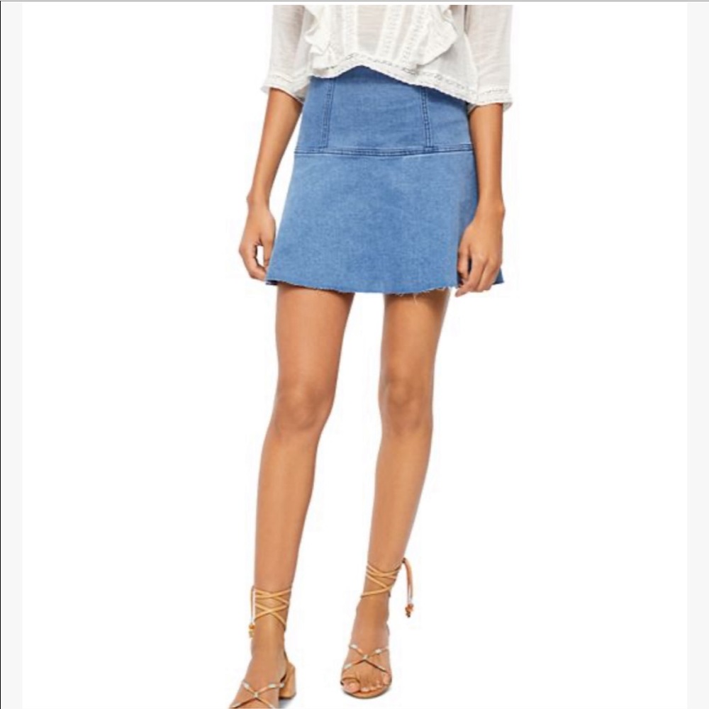 NWT Free People Highlands Denim Skirt